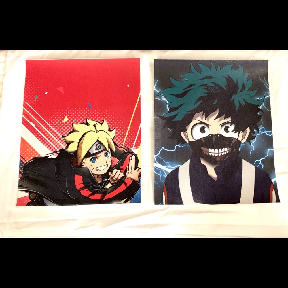 Anime Art Prints (2) Deku and Boruto